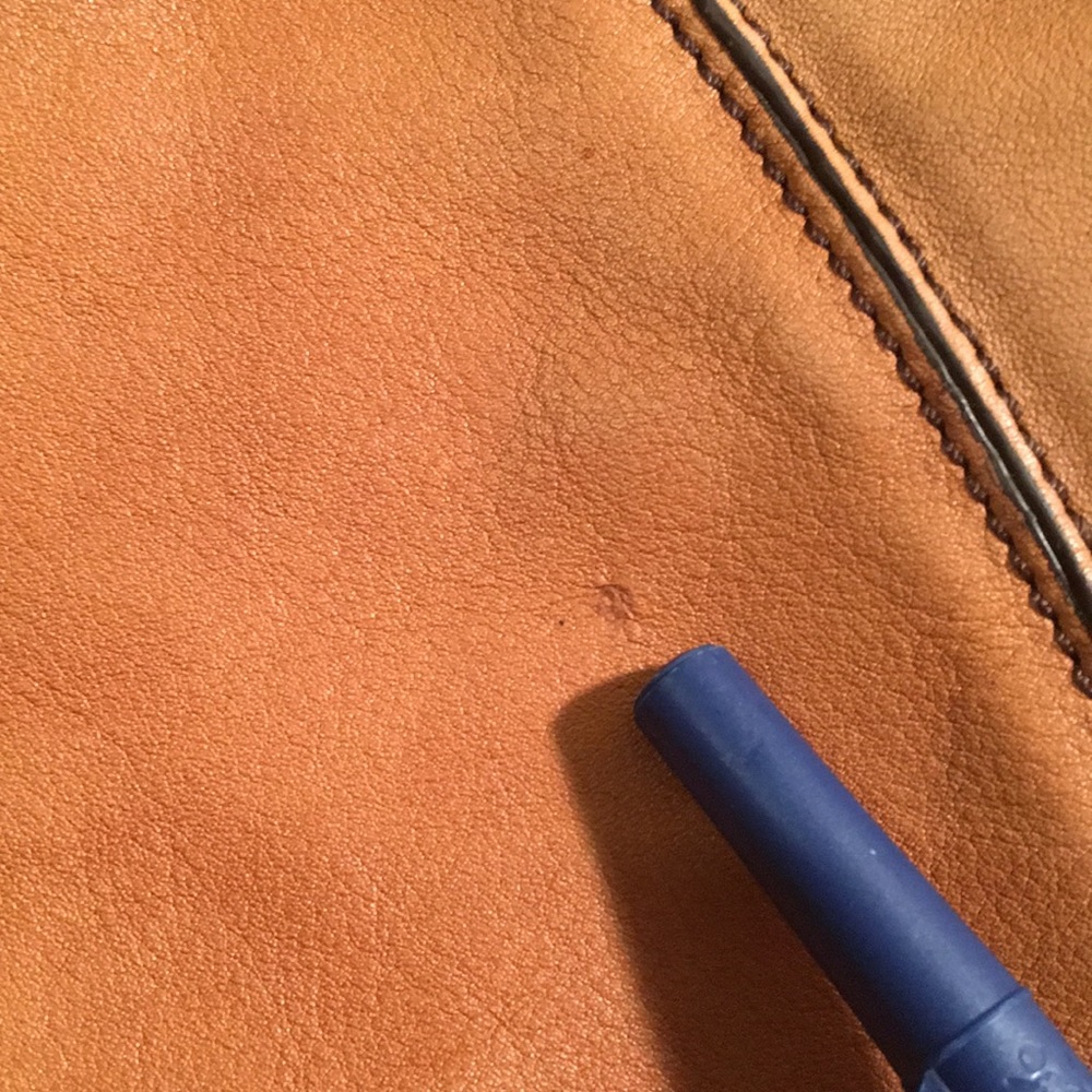 Lucé leather shoulder/hobo handbag caramel brown - Picture 7 of 16